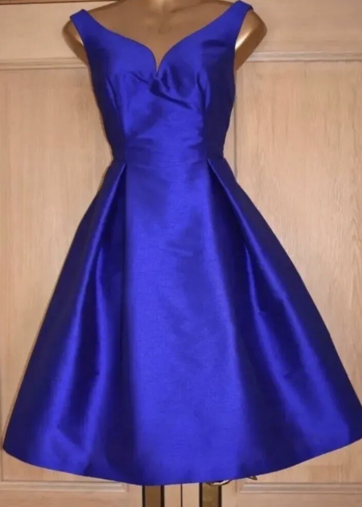 princess polly baby blue dress Cobalt Blue Cocktail Dress | Short Cobalt Blue Dress main image 0