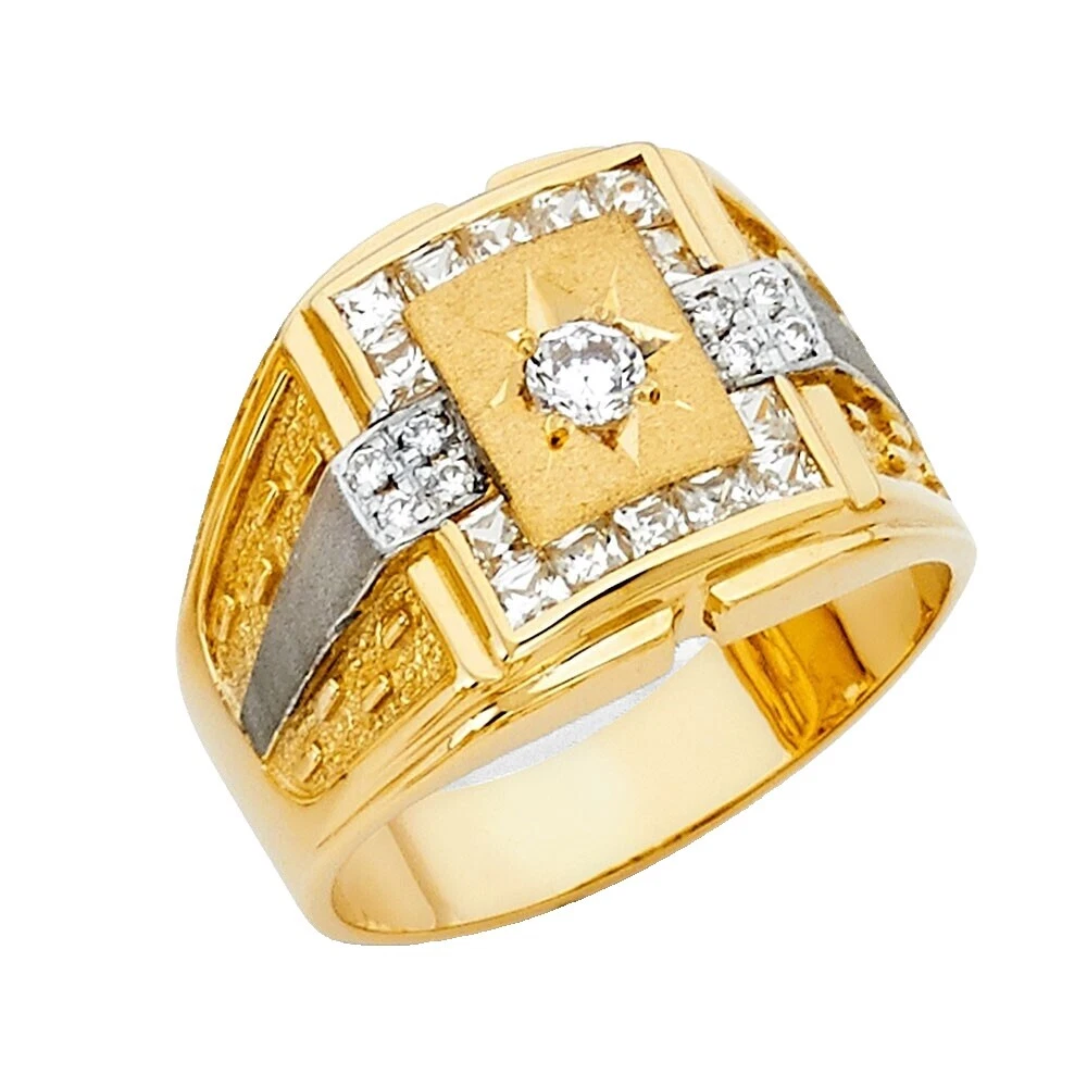 Beauty Yellow Gold Rings for Men 10 Ring