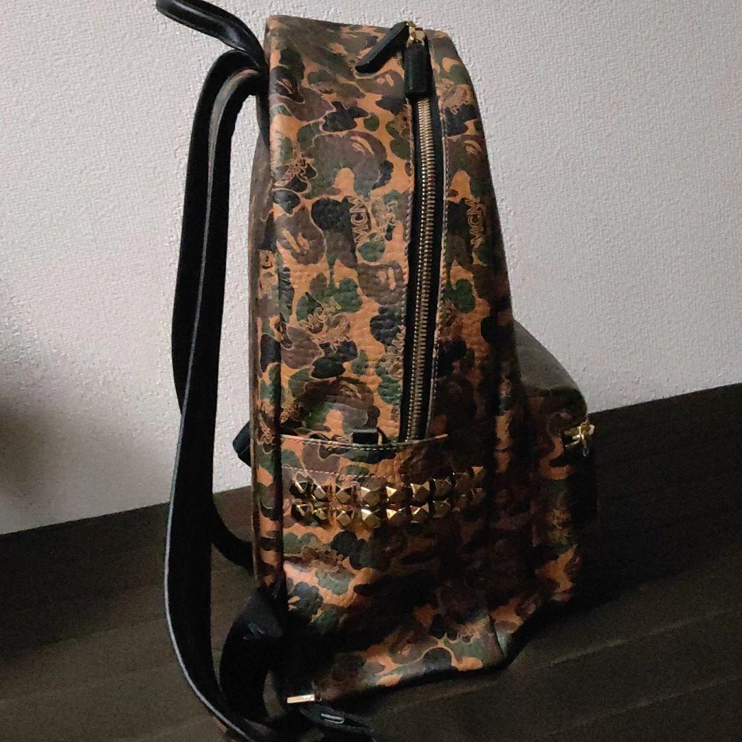 Medium MCM x BAPE Stark Belt Bag in Camo Visetos BAPE CAMO