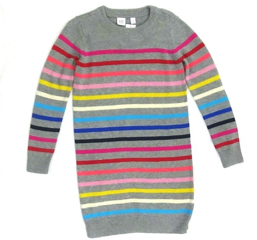 Gap Girls Stripe Knitted Sweater Dress 