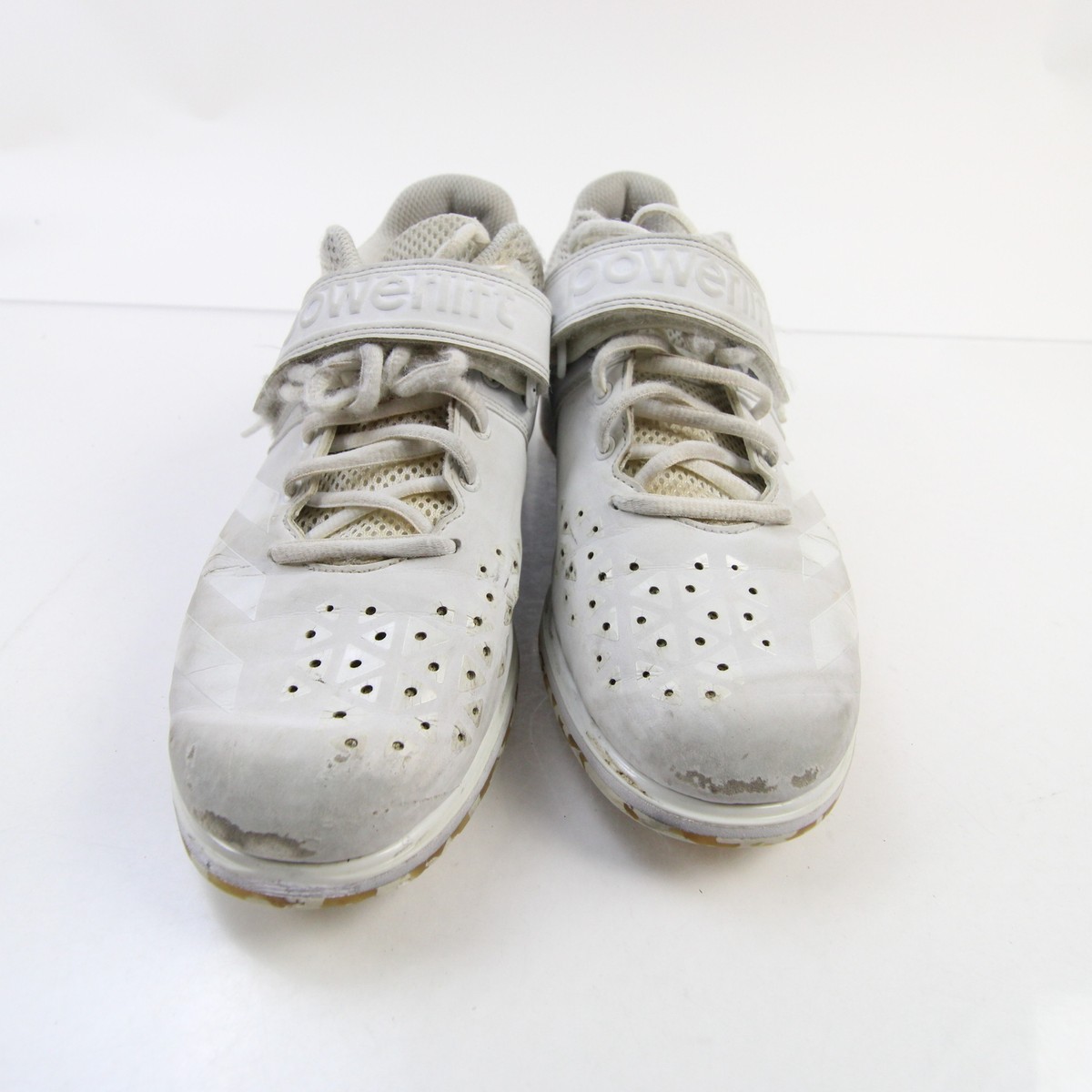adidas Powerlift Weightlifting Shoes Men's White/Gold Used