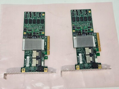 Lot of 2 Supermicro AOC-SAS2LP-H8IR r1.1 8-Port PCI Express x8 RAID Card