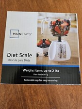 Báscula de dieta para alimentos de cocina Mainstay nueva con taza medidora pesa 2 libras