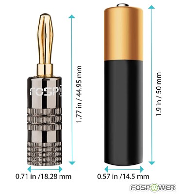 2/4/12/24pcs Conectores De Enchufe De Plátano Audio