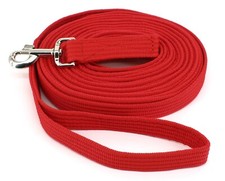 Mustang Longe/Leine fuer Pferde/Hunde 8m Softlonge Langz&uuml;gel Rot