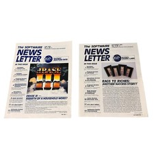 80s Software Newsletter dBase III Electronic Arts Vintage 1984