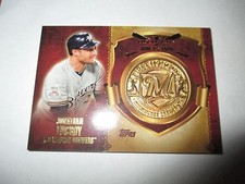 JONATHAN LUCROY 2015 Topps Update Retail First Home Run Coin Medallion Brewers