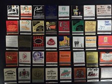  VINTAGE LOT OF FRONT STRIKE UNSTRUCK MATCHBOOKS (60 COUNT)
