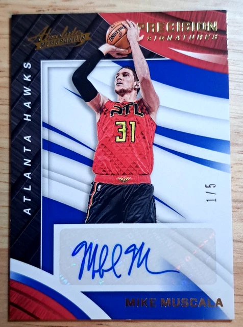 Mike Muscala /5 (AUTO) 💥2017-18 Absolute Memorabilia - Hawks