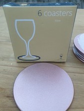 Rinkit Rose Gold Designer Coasters 10cm x 6cm – Elegant Wedding & Dinner Table
