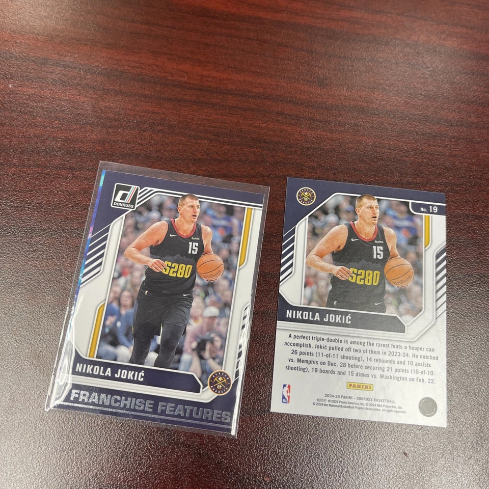24-25 Panini Donruss Magician Franquicia Característica Kevin Durant Nikola Jokic ERROR  Foto 4 de 4
