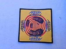 ANTHRAX, STATE OF EUPHORIA, SEW ON BLACK BORDER WOVEN PATCH