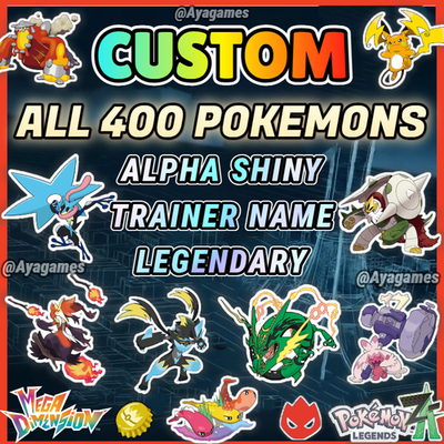 #ad POKEMON LEGENDS ZA✨Custom ALL 400 Pokémons✨ 6IV SHINY ALPHA ✨MEGA DIMENSION Z A $168.99