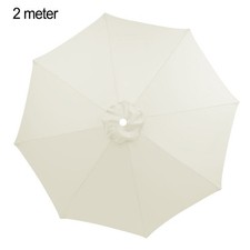 Stylish 2m Parasol Canopy Cover UV Protection with Effortless Cleaning Option