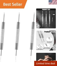 3PCS Watch Band Remover Set – Double-Ended Spring Bar Tool in Stainless Steel