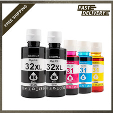 Compatible HP 31 32XL Ink Bottle Set Refill for HP Smart Tank 651 5100 5101 5000