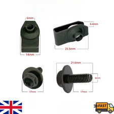 Kit de montaje de protector de parachoques de guardabarros FIT ALFA ROMEO, tuercas en U y pernos de metal, sujetador 