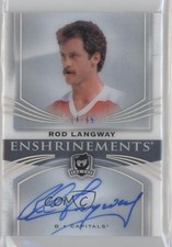 2018-19 Upper Deck The Cup Enshrinements 4/99 Rod Langway #E-RL Auto HOF 0a6