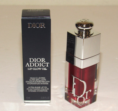 Dior Addict Lip Glow Oil 046 CRANBERRY JUICY 0.2 Oz 6 mL Full Size NIB
