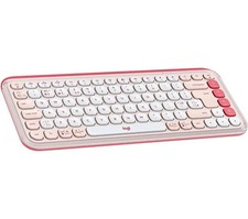 Image of LOGITECH Pop Icon Keys Wireless Keyboard Rose Pink New & Sealed