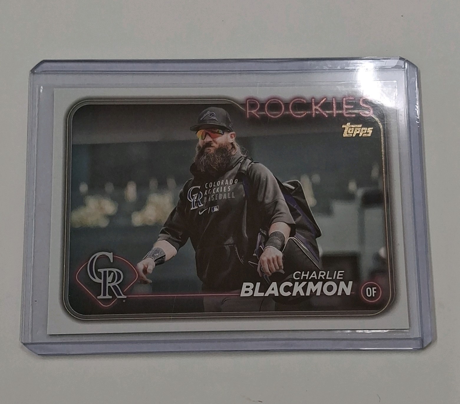 Topps Series 2 Charlie Blackmon Colorado Rockies 2024 Golden Mirror #431