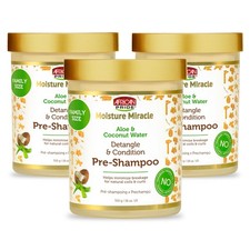African Pride Moisture Miracle Pre-Shampoo Hair Detangler with Aloe  Coconut...