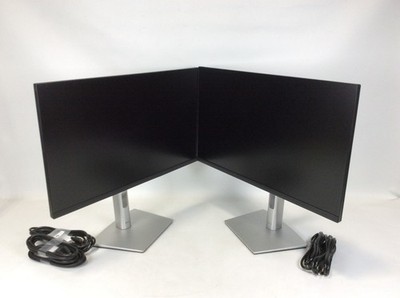 x2 Dell P2422H 24 Inch Full HD IPS LCD LED Monitor 1920x1080