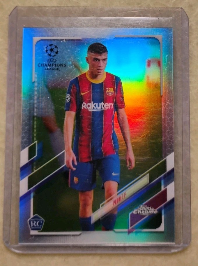 Pedri Topps Chrome Rookie Refractor #61 FCB  Barcelona Spain 