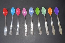 VTG Gerber 80  s  90  s Baby Spoons Stainless Steel silicone tips Set of 9