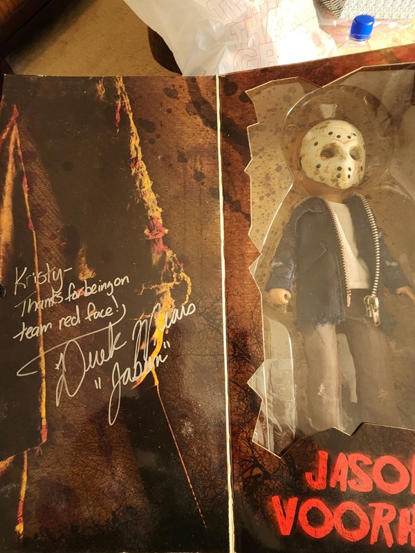 Mezco Living Dead Doll Jason Vorhees 2009, DEREK MEARS (SIGNED) Box Has Damage‼️
