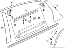 Genuine Honda Wheel Opening Molding 75390-3A0-A01