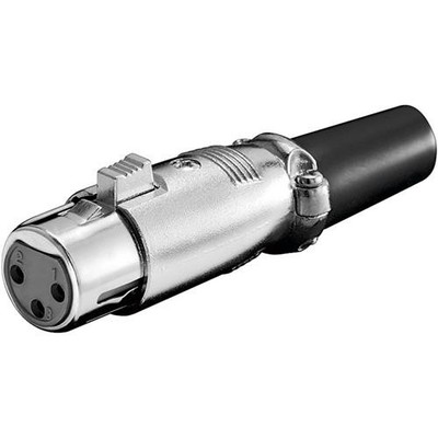 Wentronic XLR 189-3 G 3 POL. Mikrofonkupplung, 3-polig, # 11959