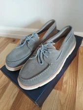 Todd Snyder x Sperry Top- Sider Suede Boat shoe in Gray Vibram Sole Sz. 10  NWB