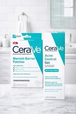 New CeraVe Acne Control Gel 1.35oz Blemish Barrier Patches Skincare Set