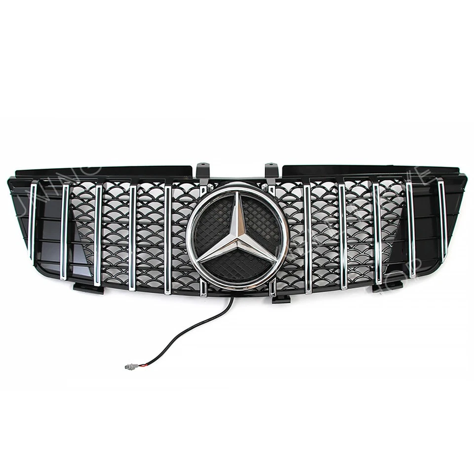 .Front Grille W/LED Emblem For Mercedes Benz W164 05-08 ML320 ML350 ML500 ML550 - Изображение 2 из 4