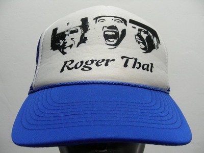 ROGER THAT - One Size Adjustable SNAPBACK Trucker Style Baseball Cap Hat!