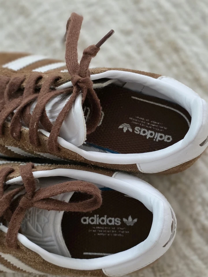 Adidas Gazelle Zapatos Niños Marrón Nube Blanco 12.5k Talla Foto 4 de 4