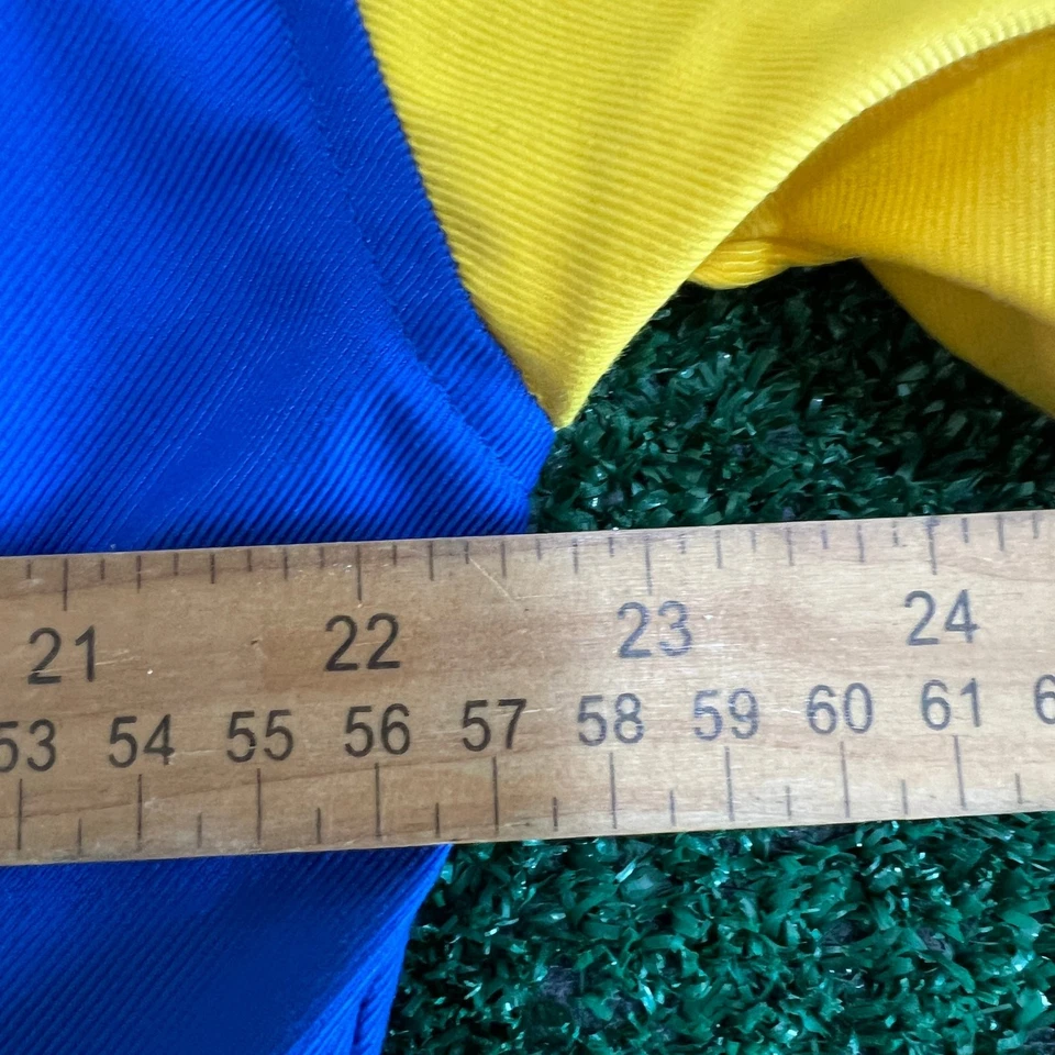 VTG Adidas Boston Marathon 1996 Windbreaker Jacket Mens Small Blue Yellow 90s - Image 4 of 4