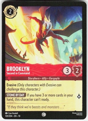 Brooklyn Second in Command 120/204 Whispers in the Well Disney Lorcana
