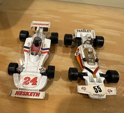 Lot of 2 Vintage Corgi Classics 1970s F1 Classic Die Cast Cars Yardley & Hesketh
