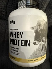 Levels Grass Fed Whey Protein Powder, Vanilla Bean, 5 lb Exp 7/2026.