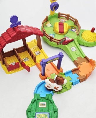 vtech Tip Tap Baby Animals Riding Stable + Horse Flora dt Round Pen Stable...