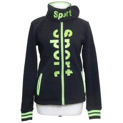 Simran, Trainingsjacke, Damen, Größe: M, Schwarz/Grün, Polyester/Viskose #g8F