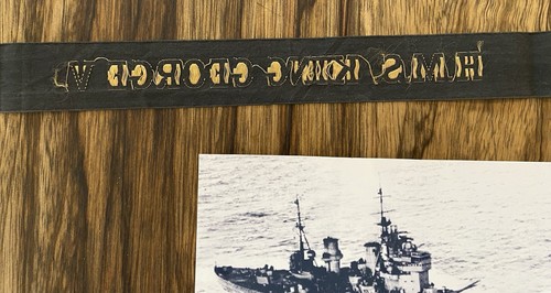 Royal Navy HMS King George V Original Cap Tally WW2 | eBay