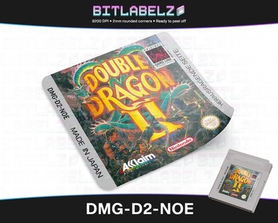 Double Dragon II [DMG-D2-NOE] Game Boy Label