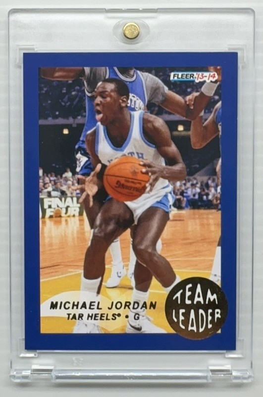 2013-14 Fleer Retro Michael Jordan 1992-93 Team Leader #15 North Carolina