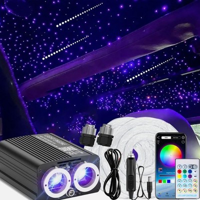 1200PC Car Home Headliner Twinkle Meteor Shooting Star Light Fiber Optic Kit NEW