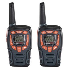COBRA ACXT545 Walkie Talkies WaterProof Rechargeable 28-Mile 2-Way Radios 2 Pack