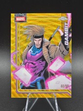 2026 Topps Chrome Marvel GAMBIT Gold Wave Refractor 02/50 #39