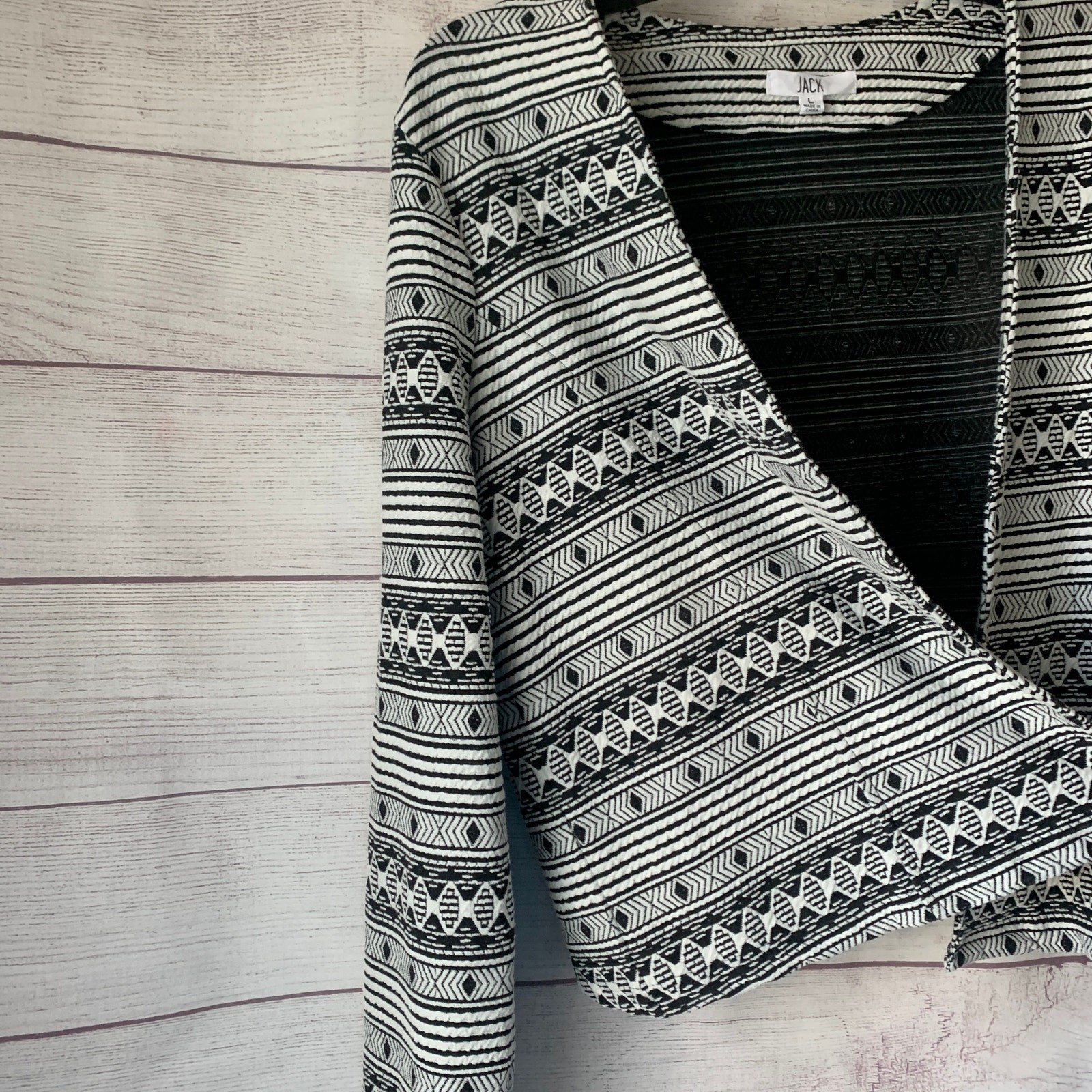 Jack Black and White Geometric Pattern Blazer Jac… - image 4